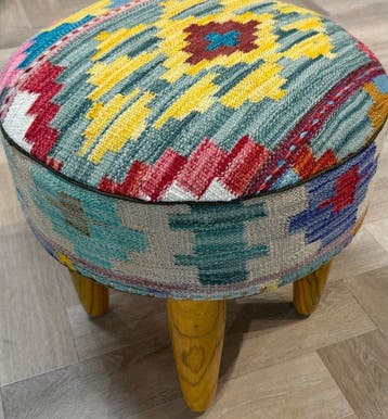 Poef Kelim - ( unused ) - kelim handgeweven - Kelim - 48 cm, Nieuw