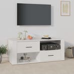 vidaXL Tv-meubel 100x35x40 cm bewerkt hout wit, 100 tot 150 cm, Verzenden, Nieuw, Minder dan 100 cm