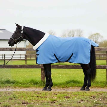 vidaXL Paardendeken Volledige Aqua 115 cm Polar fleece, Verzenden, Nieuw