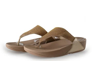 Fitflop Slippers in maat 40 Beige, Kleding | Dames, Slippers, Verzenden, Beige, Zo goed als nieuw