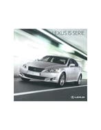 2009 LEXUS IS BROCHURE NEDERLANDS, Nieuw, Author