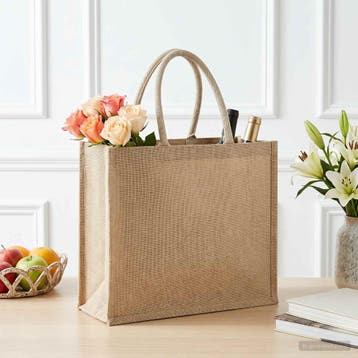 vidaXL Jute handtassen 5 Naturel 42 x 33 x 19 cm 100% Tossa, Verzenden, Nieuw