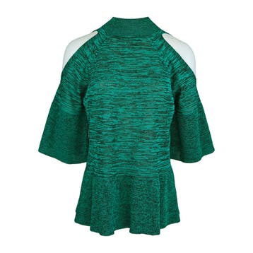 By Malene Birger • groene trui open schouders • M, Kleding | Dames, Maat 38/40 (M), Verzenden, Nieuw, By Malene Birger