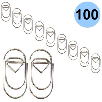 Fako Bijoux - 100x Mini Paperclip Diamant Zilver -, Verzenden, Nieuw