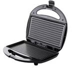 Tosti-ijzer Zwart/Zilver Elektrisch 750W Anti-aanbak, Verzenden, Nieuw