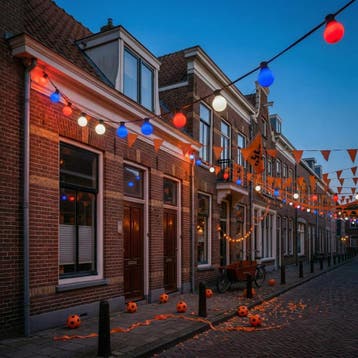 Rood wit blauwe prikkabel | 100 meter, Nieuw, Ophalen of Verzenden, Netvoeding, Hanglamp