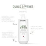 Goldwell Dualsenses Curls &amp; Waves Hydrating Shampoo, Verzenden, Nieuw