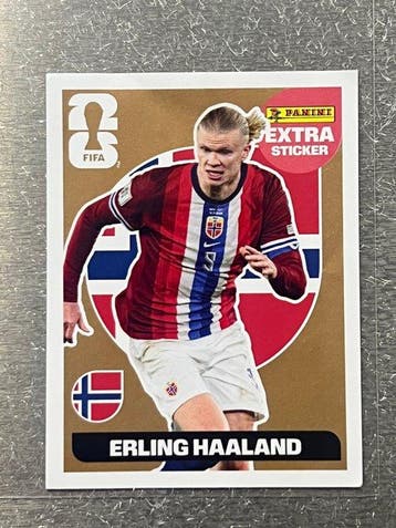 Erling Haaland – Extra Sticker Bronze – Panini FIFA World, Nieuw