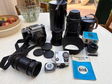 Pentacon six TL + lenzen | 120 / medium formaat camera, Nieuw