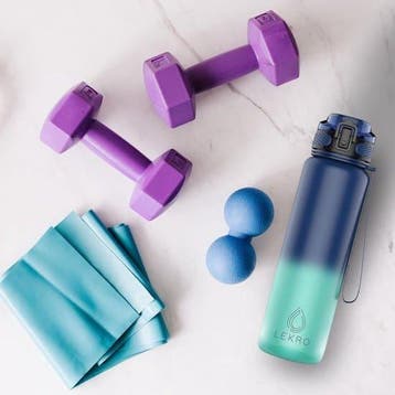 Lekro Motivatie Waterfles 1 Liter - Motiverende Drinkfles, Ophalen of Verzenden, Zo goed als nieuw