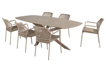 Taste by 4 Seasons Barista tuinset latte met Prado tuintafel, Ophalen of Verzenden, Nieuw