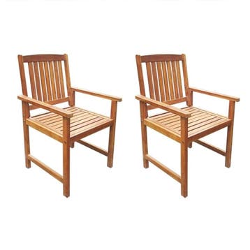 Terrasstoelen set bruin - 59% Korting - Retourdeal, Ophalen of Verzenden, Gebruikt, Hout