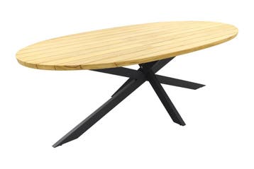 Taste Prado Ellips ovale tuintafel - 240x115 cm. - Antraciet, Verzenden, Nieuw, Rond, Hout