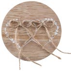 Slinger en gastenboek set van jute met wit en goud opdruk, Kleding | Dames, Verzenden, Beige, Sweet-One, Nieuw