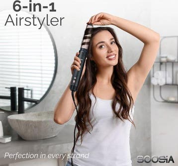 2dekans | Soosia 6-in-1 Airstyler - Föhn & Krultang -, Ophalen of Verzenden, Zo goed als nieuw
