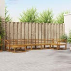 vidaXL Buiten bankenset 7 pcs Naturel Massief Acaciahout, Verzenden, Nieuw