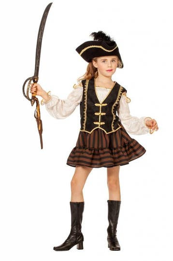 Bruine Piratenjurk meisje, Ophalen of Verzenden, Nieuw