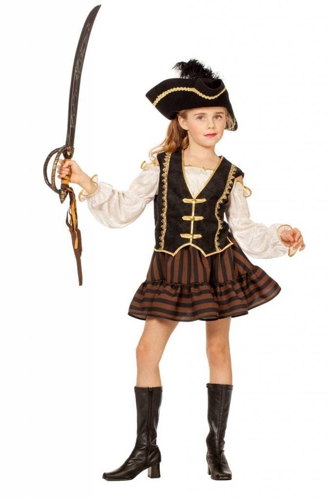 Bruine Piratenjurk meisje, Kleding | Dames, Carnavalskleding en Feestkleding, Nieuw, Ophalen of Verzenden