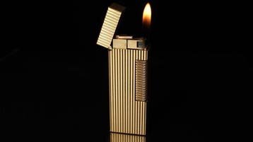 Dunill - Lines Pattern Rollagas Lighter - Aansteker -, Nieuw