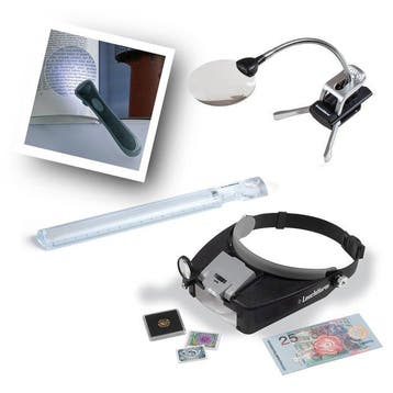 Accessoires. Leuchtturm - 4 verschillende LED loepen (Zonder