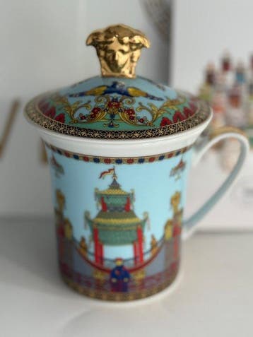 Rosenthal - Versace - Mok - MARCO POLO Bekers met deksel /