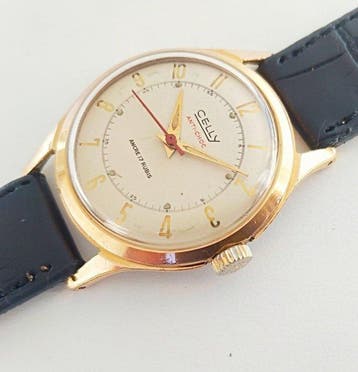 Celly - Ancre France - gold plated - Dress watch - mens -, Nieuw