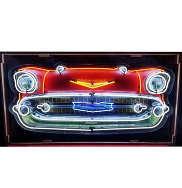 1957 Chevrolet Bel-Air Autoneus Neon XL 152 x 65 cm, Ophalen, Gebruikt