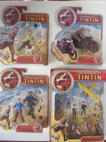 Tintin - 4 Set of figurines - The Adventures of Tintin -, Nieuw
