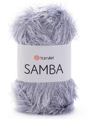 YarnArt Samba - 10 Lichtgrijs - Harig Franje-/Wimpergaren, Ophalen of Verzenden, Nieuw