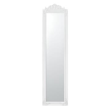 Spiegel vrijstaand met barok lijst verstelbaar 160x40 cm wit, Huis en Inrichting, Woonaccessoires | Spiegels, Verzenden, Nieuw