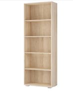 Boekenkast Vela Eikenhout met 5 opbergvakken (Meubelen), Verzenden