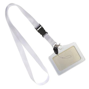 Fako Bijoux - Keycord + Badgehouder Kunstleer - Sleutelkoord, Verzamelen, Verzenden, Nieuw