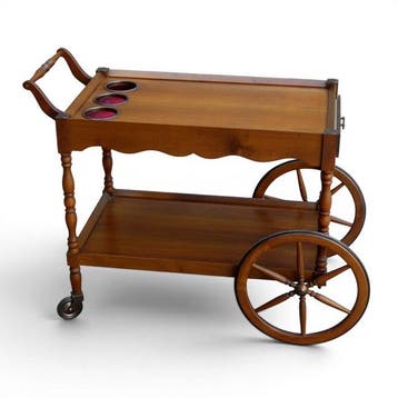 Serveerwagen - Model Old America met gedraaide poten,