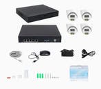 PoE beveiligingscamera set 4x AI detectie met PoE netwerkrec, Verzenden, Nieuw