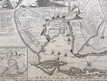 Frankrijk - Toulon; James Basire - Plan of Toulon, with a, Nieuw