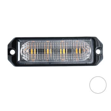 LED flitser 4-voudig ultra flat Wit, Ophalen of Verzenden, Nieuw