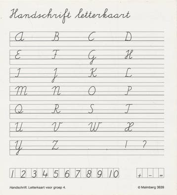 Handschrift letterkaart groep 4 - 3639, Verzenden, Nieuw