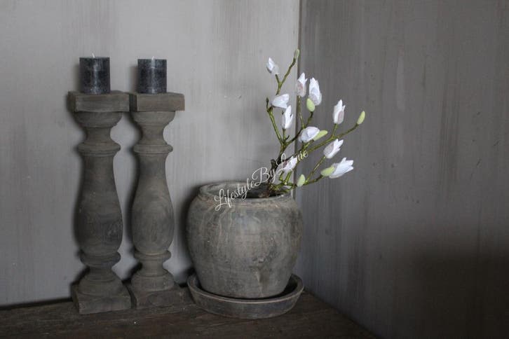 Aura Peeperkorn grijze stenen Chinese kruik medium, Huis en Inrichting, Woonaccessoires | Overige, Nieuw, Ophalen of Verzenden