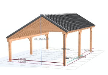 Douglas Kapschuur Bouwpakket - 700 x 450cm - Stilt, Nieuw