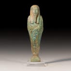 Oude Egypte, late periode Faience Fijn Ushabti van generaal