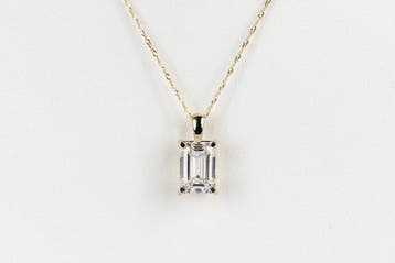 Ketting - 14 karaat Geel goud - 4.00ct. tw. Diamant