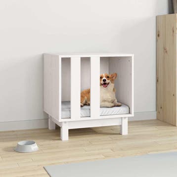 vidaXL Hondenhuis Wit 50 x 40 x 52 cm, Dieren en Toebehoren, Verzenden, Nieuw