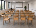 Zeer degelijke  houten kerkstoelen / zaalstoelen, Ophalen of Verzenden, Nieuw