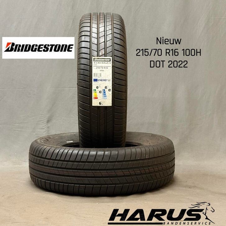 215/70/16 100H Bridgestone zomerbanden nieuw 2X OPRUIMING, Auto-onderdelen, Banden en Velgen, 16 inch, Erkend duurzaam, Zomerbanden