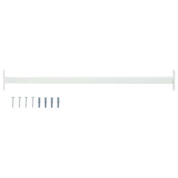 vidaXL Verstelbare raamveiligheidsbalk Wit 710 -1200 mm, Doe-het-zelf en Verbouw, Glas en Ramen, Verzenden, Nieuw
