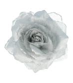 Haarspeld Duckklem, Broche & Elastiek 10cm – Haarbloem Roos, Nieuw