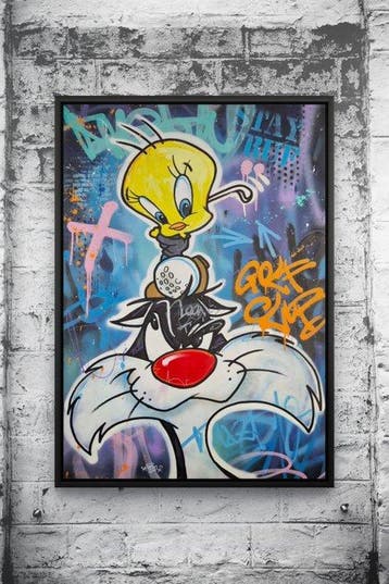 Hipo (1988) - Tweety & Sylvester: Tee Time - XL Unique Work