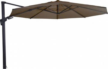 Zweefparasol VirgoFlex Taupe Ø350 cm, Ophalen of Verzenden, Nieuw