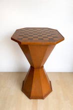 Speeltafel - Walnoot - Vintage schaaktafel