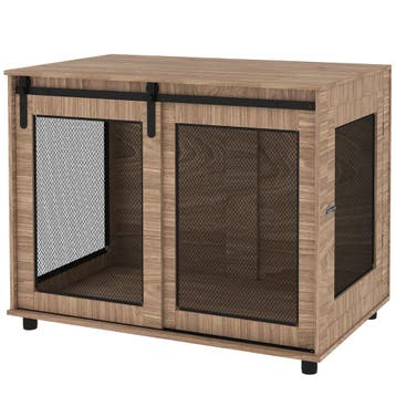 TRUUSK Hondenbox Bijzettafel - 2 Afsluitbare Deuren - Voor G, Verzenden, Nieuw